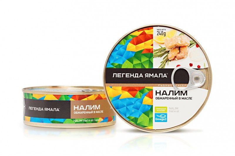 Рыбные консервы Легенда Ямала Налим обжаренный в масле Банка с ключом, 240